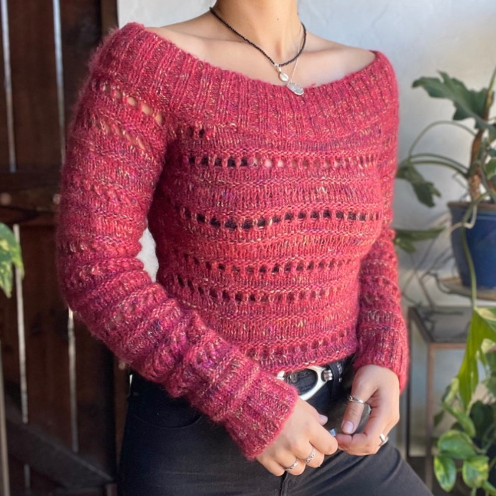 Margaret O’Leary | Open Knit Merino Wool Sweater